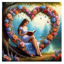 Ladda upp bild till gallerivisning, Diamond Painting Reading Beauty