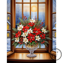 Ladda upp bild till gallerivisning, Diamond Painting Julbukett I Fönster