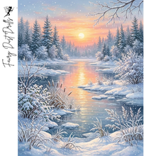 Ladda upp bild till gallerivisning, Diamond Painting Vinterlake