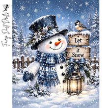 Ladda upp bild till gallerivisning, Diamond Painting Snögubbe Let It Snow