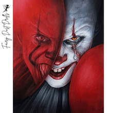 Ladda upp bild till gallerivisning, Diamond Painting Pennywise 2 Faces