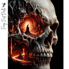 Ladda upp bild till gallerivisning, Diamond Painting Dark Skull