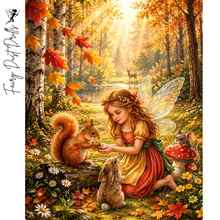 Ladda upp bild till gallerivisning, Diamond Painting Älva Höstskog