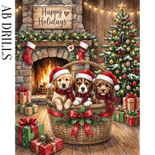Ladda upp bild till gallerivisning, Diamond Painting Christmas Puppies