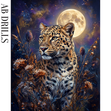 Ladda upp bild till gallerivisning, Diamond Painting Leopard Moon