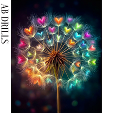 Ladda upp bild till gallerivisning, Diamond Painting Dandelion Color Hearts