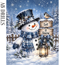 Ladda upp bild till gallerivisning, Diamond Painting Snögubbe Let It Snow
