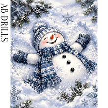 Ladda upp bild till gallerivisning, Diamond Painting Snögubbe Snöängel