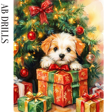 Ladda upp bild till gallerivisning, Diamond Painting Hundvalp Julgran