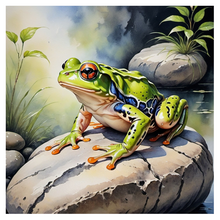 Ladda upp bild till gallerivisning, Diamond Painting Groda