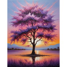 Ladda upp bild till gallerivisning, Diamond Painting Tree Sunset