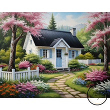 Ladda upp bild till gallerivisning, Diamond Painting Cabin Flowergarden