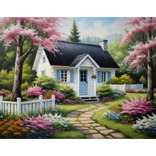 Ladda upp bild till gallerivisning, Diamond Painting Cabin Flowergarden