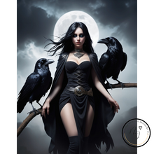 Ladda upp bild till gallerivisning, Diamond Painting Godness And Ravens
