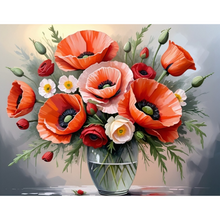 Ladda upp bild till gallerivisning, Diamond Painting Vallmobukett