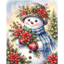Ladda upp bild till gallerivisning, Diamond Painting Snögubbe Julstjärna