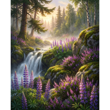Ladda upp bild till gallerivisning, Diamond Painting Skogsvattenfall