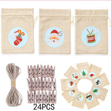 Ladda upp bild till gallerivisning, Diamond Painting Adventskalender 1-24 Julpåsar