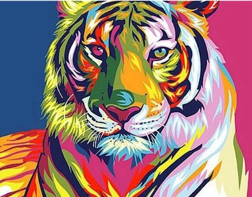 Paint By Numbers Color Tiger 40x50