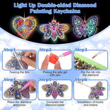 Ladda upp bild till gallerivisning, Diamond Painting 3-Pack LED Nyckelringar