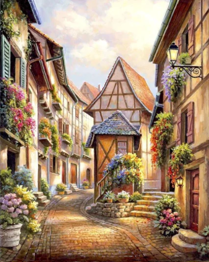 Diamond Painting Village Street*