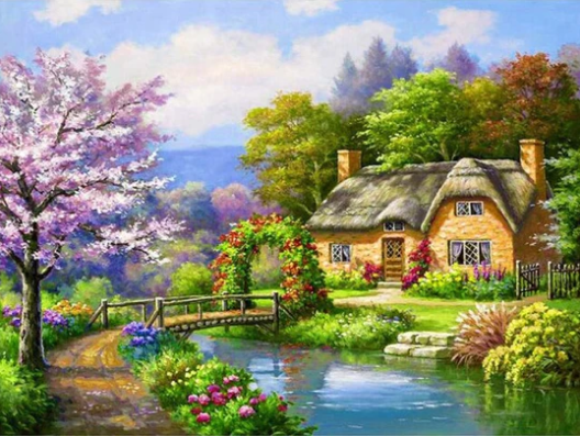 Diamond Painting River Cottage*