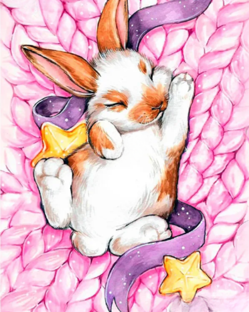 Diamond Painting Rabbit And Stars*