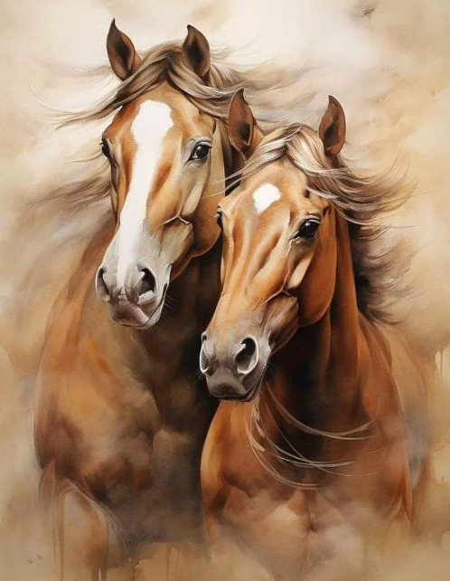 Diamond Painting  Horses*