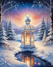 Ladda upp bild till gallerivisning, Diamond Painting Vinterlykta