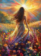 Ladda upp bild till gallerivisning, Diamond Painting Girl Flowerdress