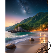 Ladda upp bild till gallerivisning, Diamond Painting Beach Evening