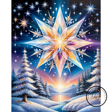 Ladda upp bild till gallerivisning, Diamond Painting Vinterstjärna
