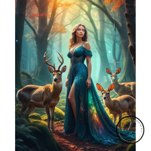 Ladda upp bild till gallerivisning, Diamond Painting Beauty With Deers