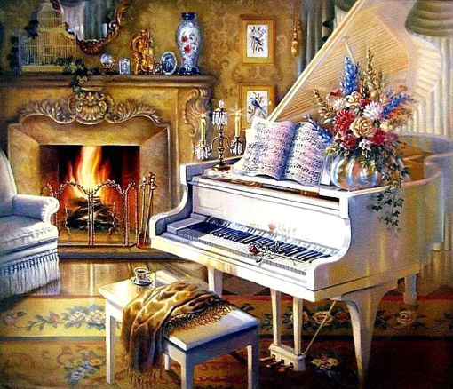 Diamond Painting Piano*
