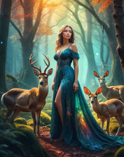 Ladda upp bild till gallerivisning, Diamond Painting Beauty With Deers