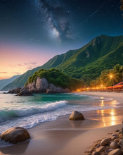 Ladda upp bild till gallerivisning, Diamond Painting Beach Evening