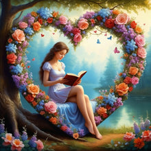 Ladda upp bild till gallerivisning, Diamond Painting Reading Beauty