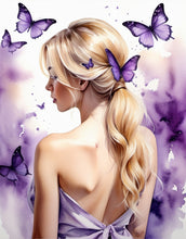 Ladda upp bild till gallerivisning, Diamond Painting Butterfly Girl