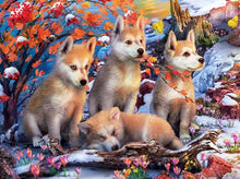 Ladda upp bild till gallerivisning, Diamond Painting Vargar Vinterlandskap*