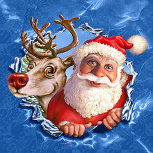 Ladda upp bild till gallerivisning, Diamond Painting Tomte Med Renar*