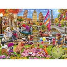 Ladda upp bild till gallerivisning, Diamond Painting Dogs on Holiday*