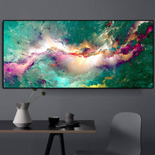 Ladda upp bild till gallerivisning, Diamond Painting Abstract Painting Green And Purple