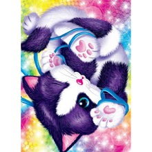 Ladda upp bild till gallerivisning, Diamond Painting Color Cartoon Cat