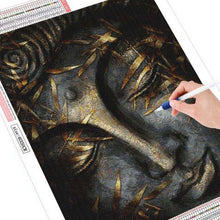 Ladda upp bild till gallerivisning, Diamond Painting Buddha Med Löv*