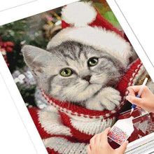 Ladda upp bild till gallerivisning, Diamond Painting Julkatt*