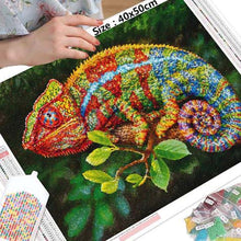 Ladda upp bild till gallerivisning, Diamond Painting Färgglad Ödla*