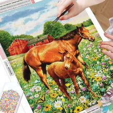 Ladda upp bild till gallerivisning, Diamond Painting Hästar På Bete*