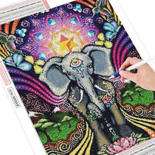 Ladda upp bild till gallerivisning, Diamond Painting Third Eye Elephant*