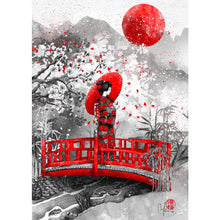 Ladda upp bild till gallerivisning, Diamond Painting Geisha Red Moon