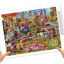 Ladda upp bild till gallerivisning, Diamond Painting Dogs on Holiday*